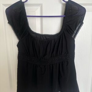 Elegant Black Women's Top